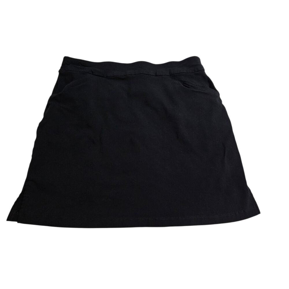 Ruby Rd. Skort Size 10 Stretchy Rayon Nylon Spandex Deep Black Golf Tennis